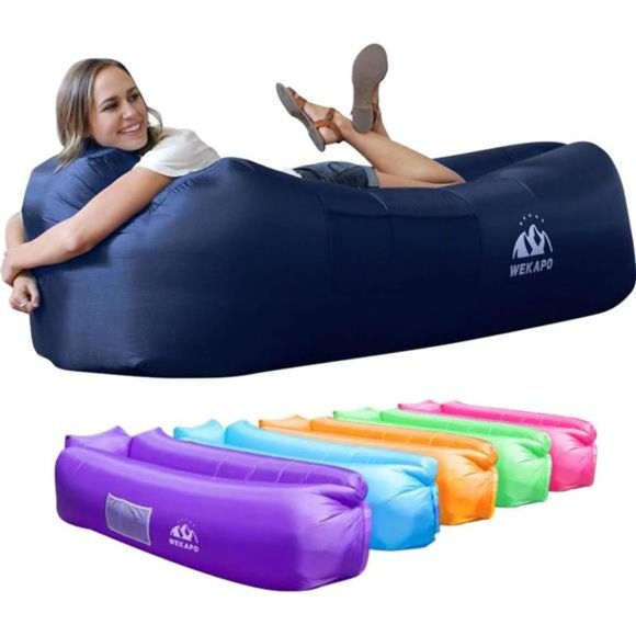 Inflatable Lounger Air Sofa Chair–Camping &Beach Accessories–Portable WaterProof - Picture 1 of 6